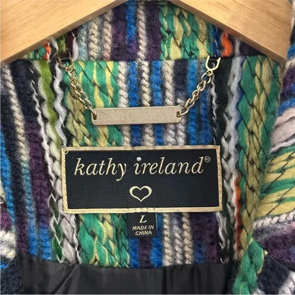 Kathy Ireland Multi-Color Faux Wool
Duster Coat - NWT - Picture 4 of 8